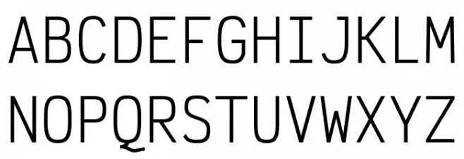 Victor Mono Regular Font UPPERCASE