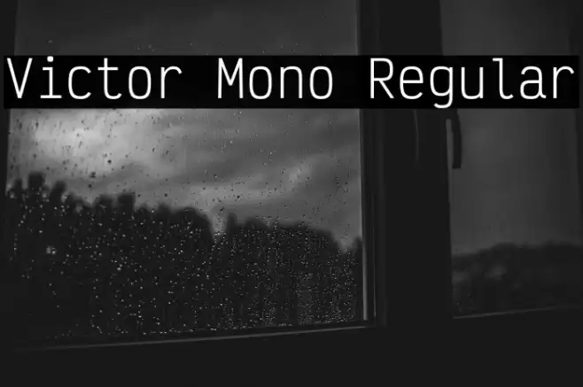 Victor Mono Regular Font examples