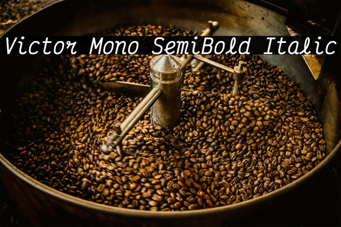 Victor Mono SemiBold Italic Example 1