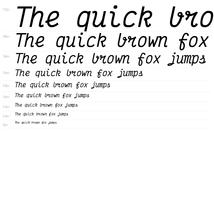 Victor Mono SemiBold Italic Waterfall