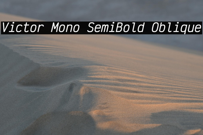 Victor Mono SemiBold Oblique Example 2