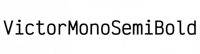 Victor Mono SemiBold  les polices de caractères gratuit tlcharger