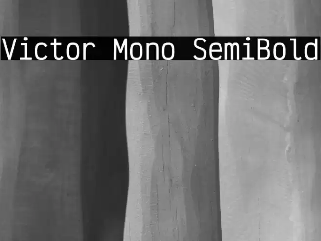 Victor Mono SemiBold Font examples