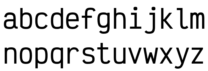 Victor Mono SemiBold Font LOWERCASE
