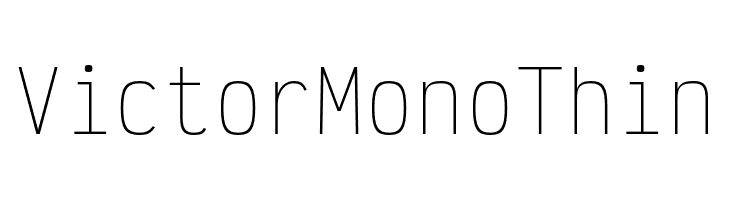Victor Mono Thin  Descarca Fonturi Gratis