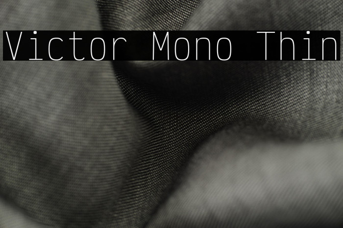Victor Mono Thin Example 1