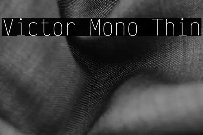 Victor Mono Thin フォント examples