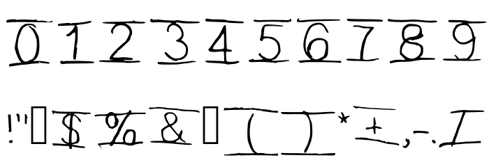 Victor Regular Font OTHER CHARS