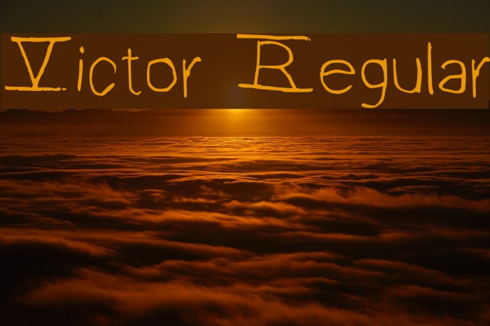 Victor Regular Font examples