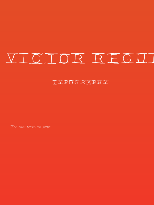 Victor Regular Poster