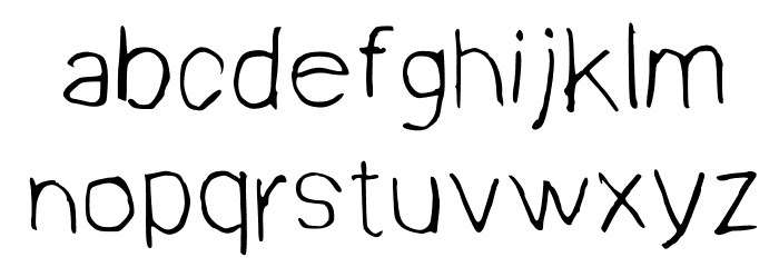 Victor Regular Font LOWERCASE