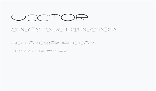 Victor Business Card