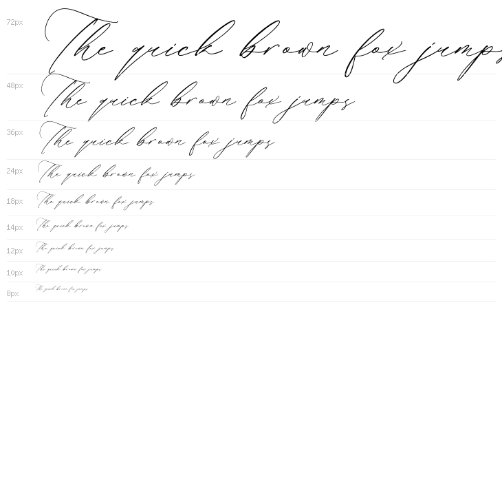 Victoria Cordeline DEMO VERSION Italic Waterfall