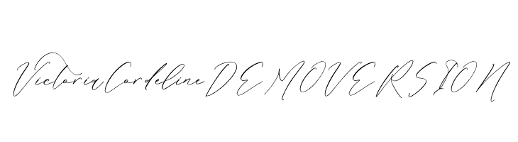 Victoria Cordeline DEMO VERSION  لخطوط تنزيل