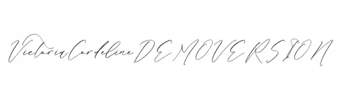 Victoria Cordeline DEMO VERSION  免费字体下载