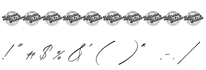 Victoria Cordeline DEMO VERSION Font OTHER CHARS