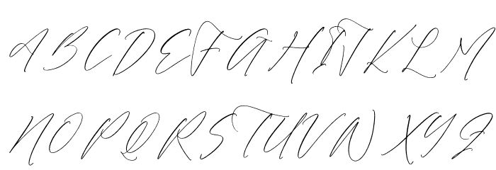 Victoria Cordeline DEMO VERSION Font UPPERCASE