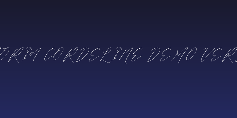 Victoria Cordeline DEMO VERSION Social Header