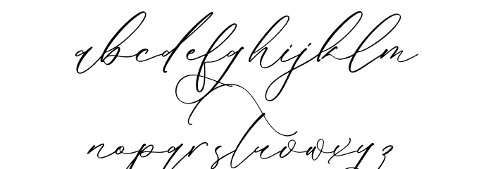 Victoria Cordeline DEMO VERSION Font LOWERCASE