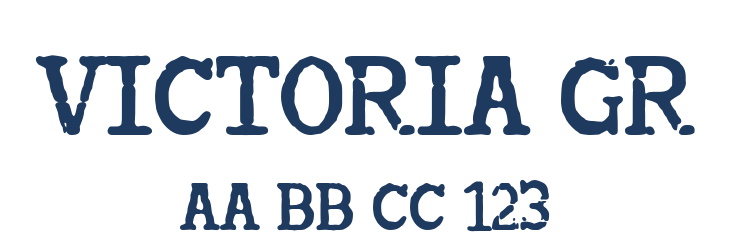 Victoria Gr Font Preview