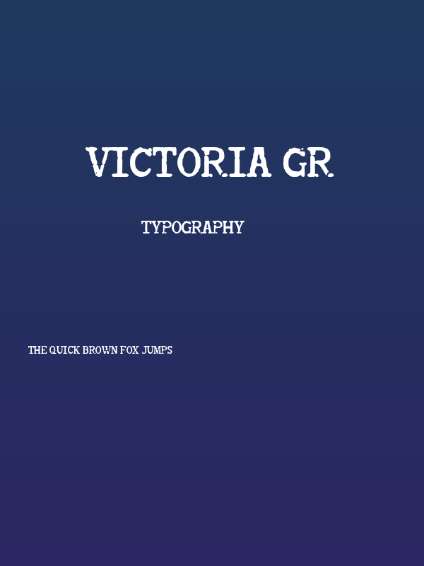 Victoria Gr Poster