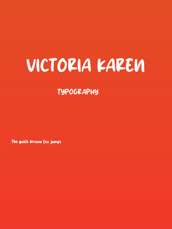 Victoria Karen Poster
