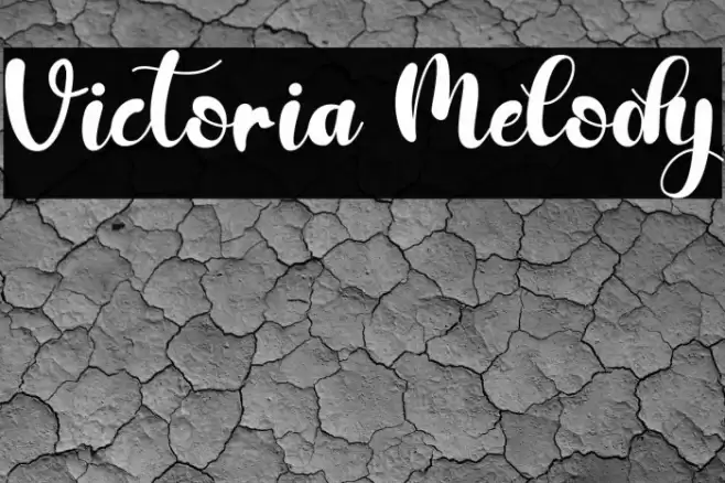 Victoria Melody Font examples