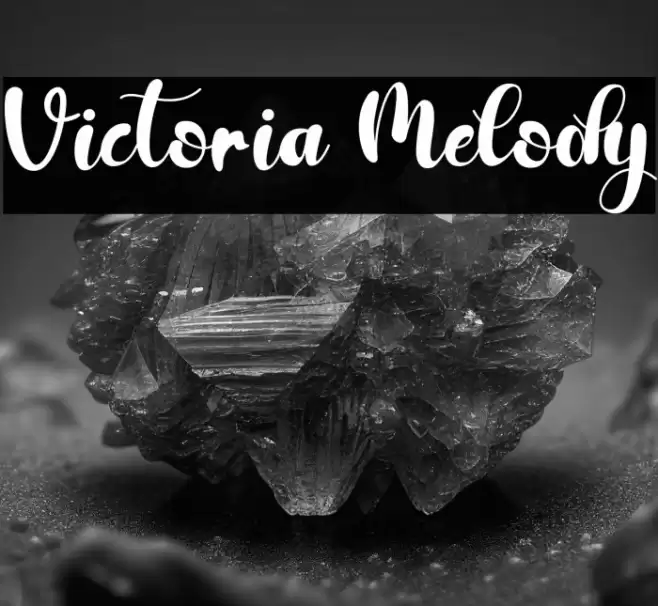 Victoria Melody Font examples