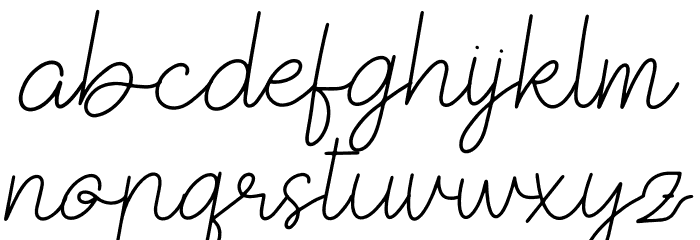 Victoria Royal Font LOWERCASE