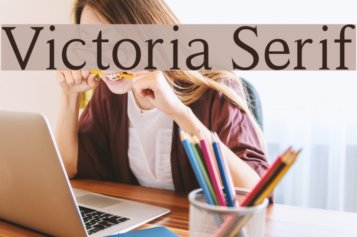 Victoria Serif Font examples