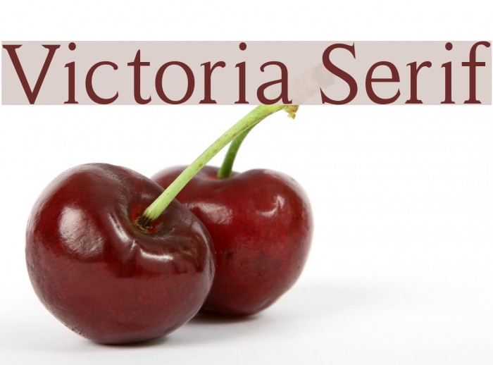 Victoria Serif Font examples