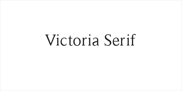 Victoria Serif Logo