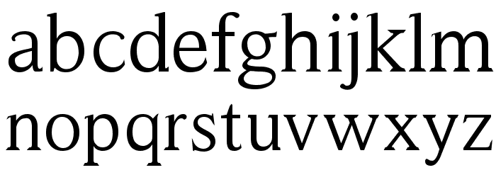 Victoria Serif Font LOWERCASE