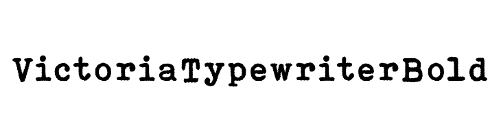 Victoria Typewriter Bold  Descarca Fonturi Gratis