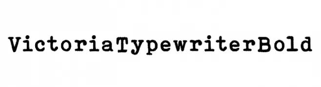 Victoria Typewriter Bold  تنزيل الخطوط