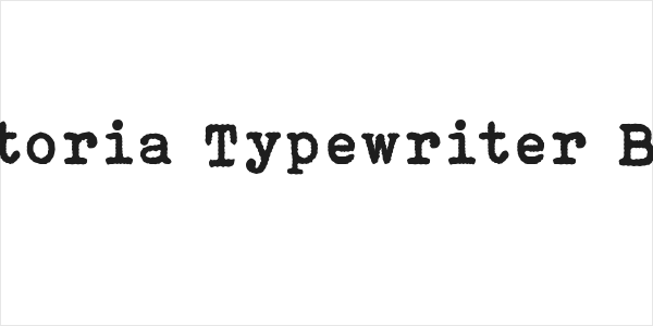 Victoria Typewriter Bold Logo