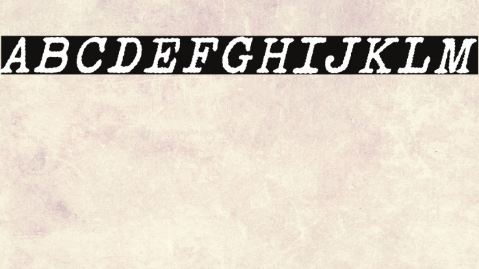 Victoria Typewriter Italic Example 1