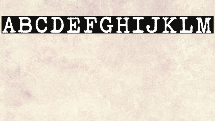 Victoria Typewriter Example 1