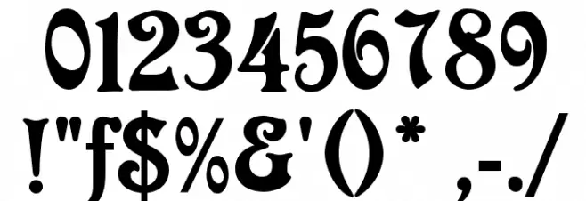 VictoriaCAT Font OTHER CHARS