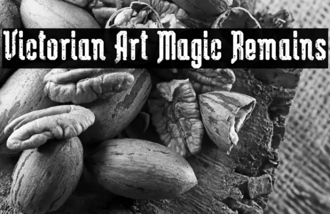 Victorian Art Magic Remains Font examples