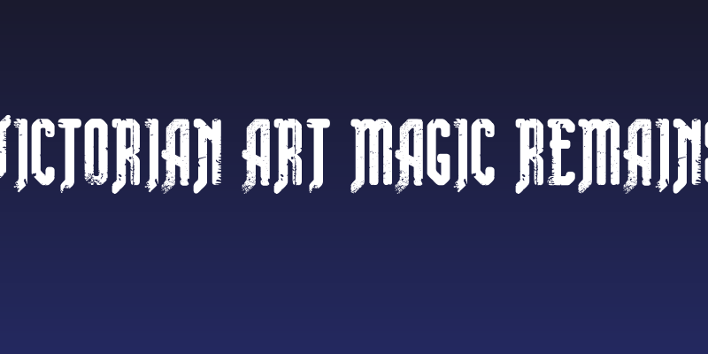 Victorian Art Magic Remains Social Header