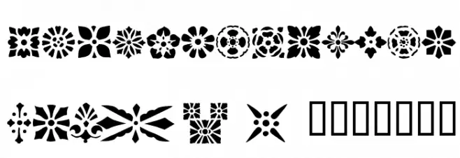 Victorian Designs One フォント 大文字