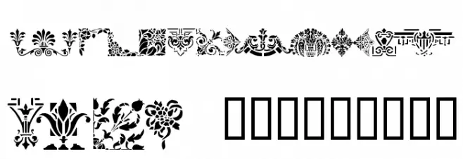 Victorian Designs Three 字体 大写