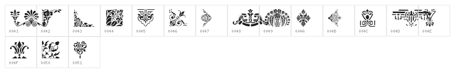 Victorian Designs Three Character Map