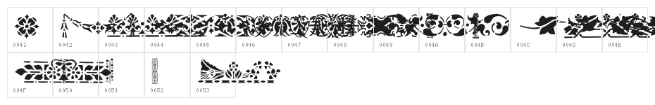 Victorian Designs Two Character Map