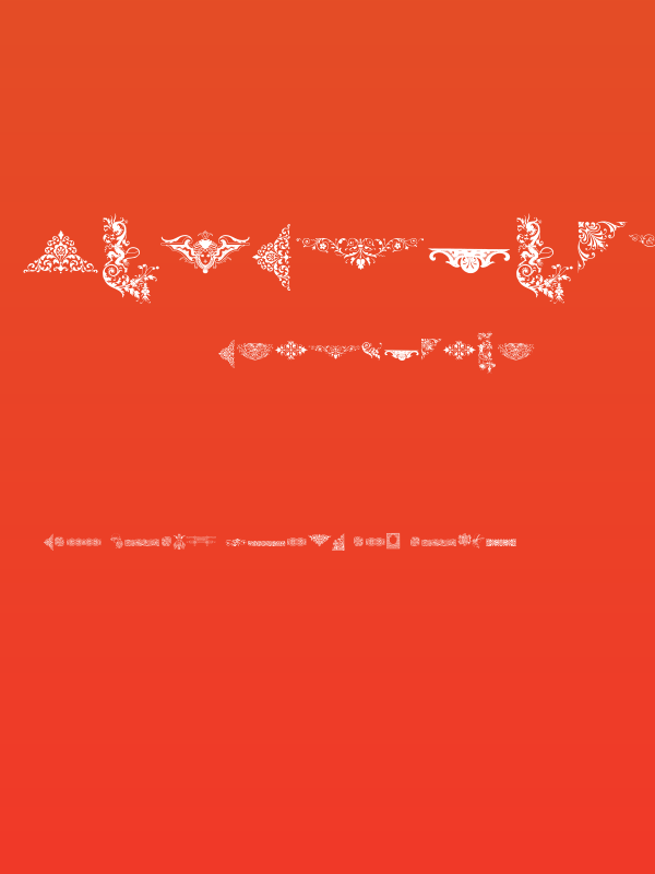 Victorian Free Ornaments Two Poster