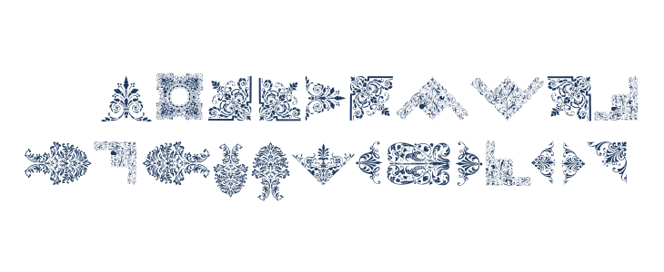 Victorian Free Ornaments Lowercase