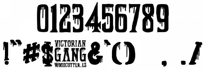 Victorian Gang Font OTHER CHARS