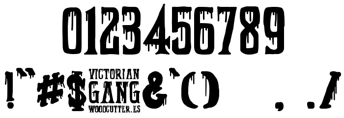 Victorian Gang Font OTHER CHARS