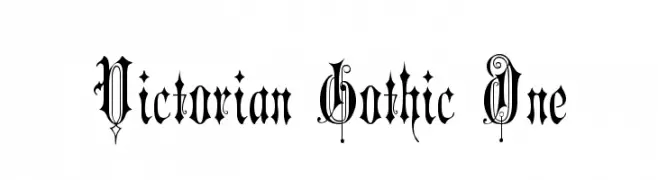 Victorian Gothic One  Frei Schriftart Herunterladen